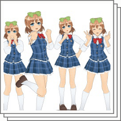 アイドルポーズセット 2 5 Clip Studio Assets
