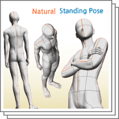 Natural Stnading Pose - CLIP STUDIO ASSETS