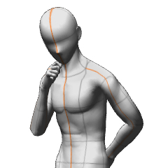 thinking slouch - CLIP STUDIO ASSETS