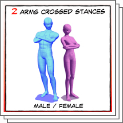 female arms crossed - CLIP STUDIO ASSETS