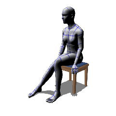 スツールに腰かける Clip Studio Assets