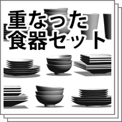 食器棚の食器セット Clip Studio Assets