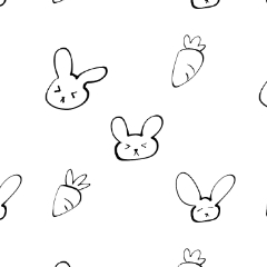 Rabbit Pattern 01 - CLIP STUDIO ASSETS