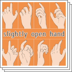 ◇けい様用頁◇手描きイラスト 13．軽く開いた手 - CLIP STUDIO ASSETS