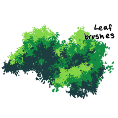 leaf 2 葉ブラシ - CLIP STUDIO ASSETS