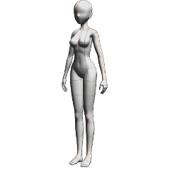 Slim Female Body Shape - CLIP STUDIO ASSETS