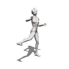 Women kick - CLIP STUDIO ASSETS