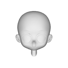 Mini-character head 16 - CLIP STUDIO ASSETS