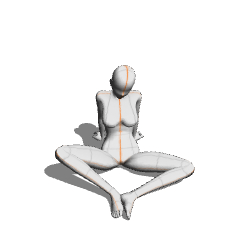 だるそうな座り2 - CLIP STUDIO ASSETS