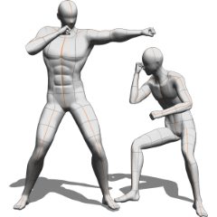 Muscular Relaxed Sparring - CLIP STUDIO ASSETS