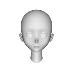 Men's and women's head models CLIP STUDIO ASSETS