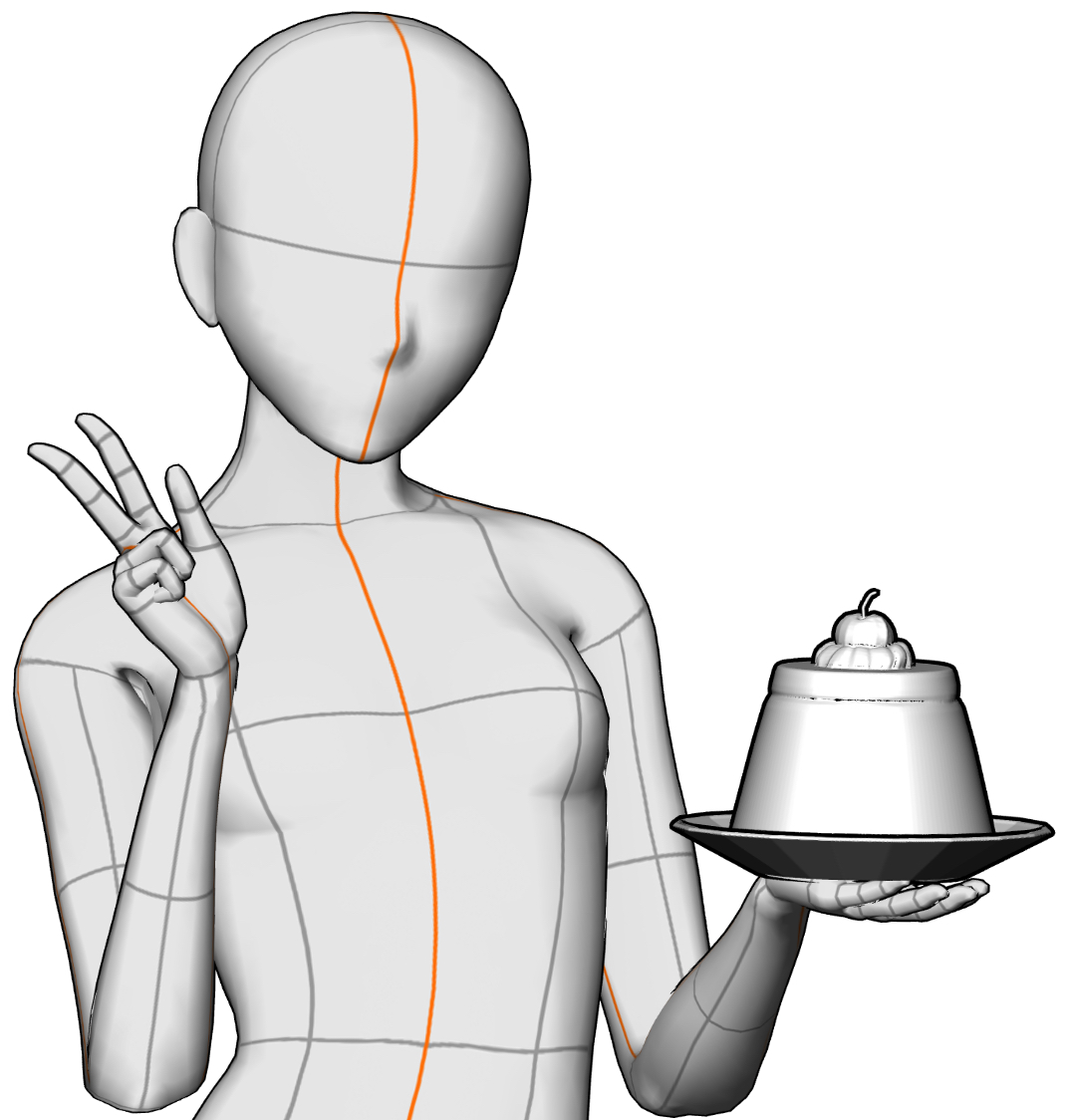 かわいいプリンデザート CLIP STUDIO ASSETS