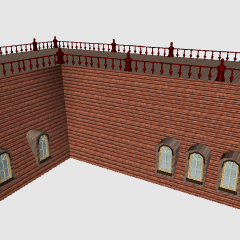 Courtyard Landscape 4 Roof Clip Studio Assets