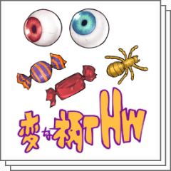 変なハロウィン柄ブラシ - CLIP STUDIO ASSETS