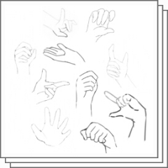 手ポーズ素材集 Clip Studio Assets