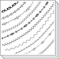鎖ブラシセット Clip Studio Assets