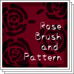 Rose Pattern and Brush - CLIP STUDIO ASSETS