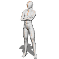 Confident arm cross - CLIP STUDIO ASSETS