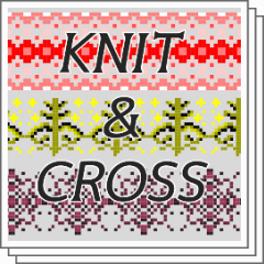 KNIT & CROSS embroidery. - CLIP STUDIO ASSETS