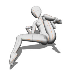 転ぶ1 - CLIP STUDIO ASSETS