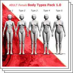 Body Type: Curvy (female) - CLIP STUDIO ASSETS