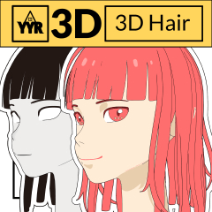 YYR 3D Hair 01 - CLIP STUDIO ASSETS