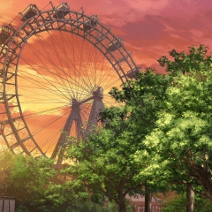 大観覧车のPark_Spring/Sunset(EU02SP-kanransha_sp_e) - CLIP