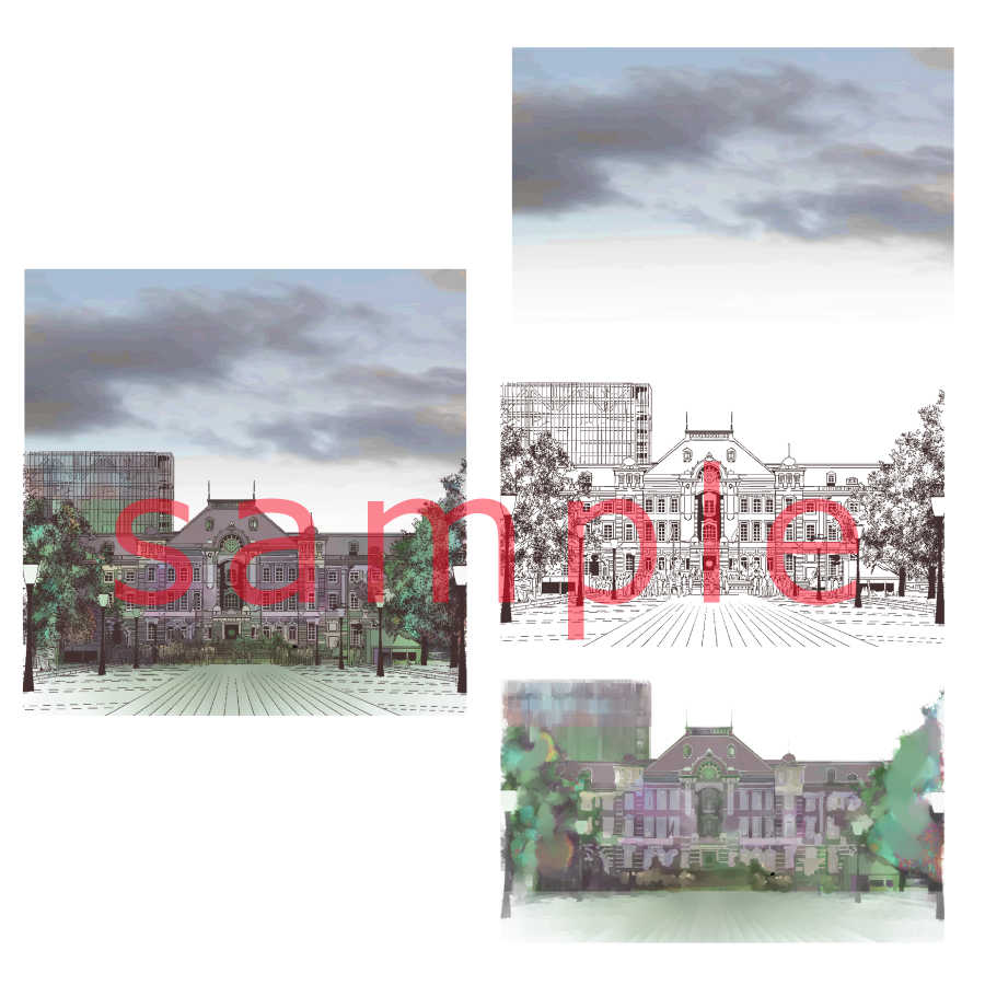 背景画 東京駅 Clip Studio Assets
