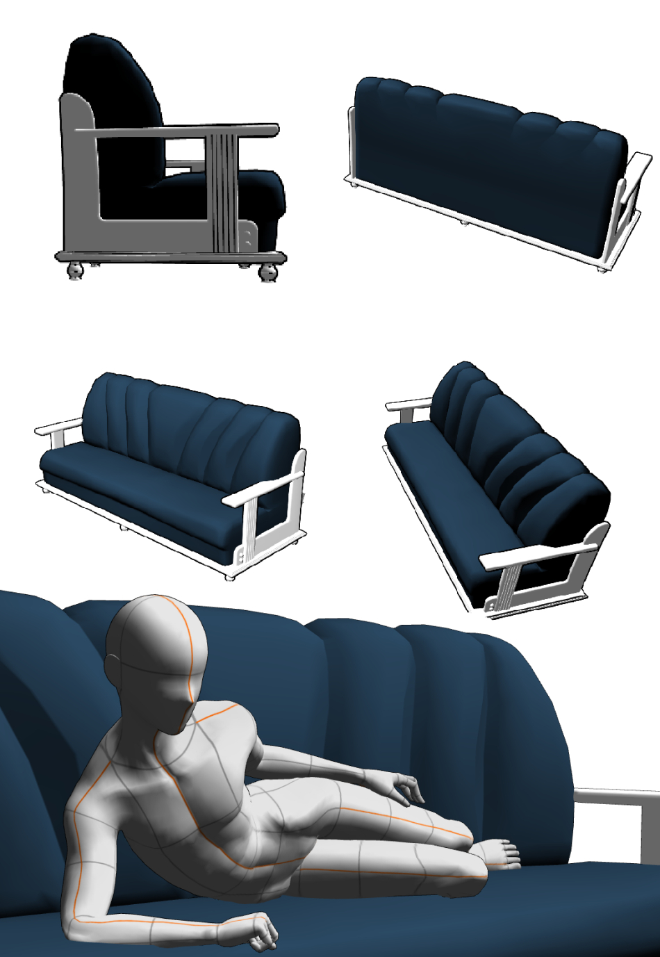 レザーソファ - CLIP STUDIO ASSETS