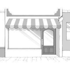 背景 洋風のこぢんまりとした店 Clip Studio Assets